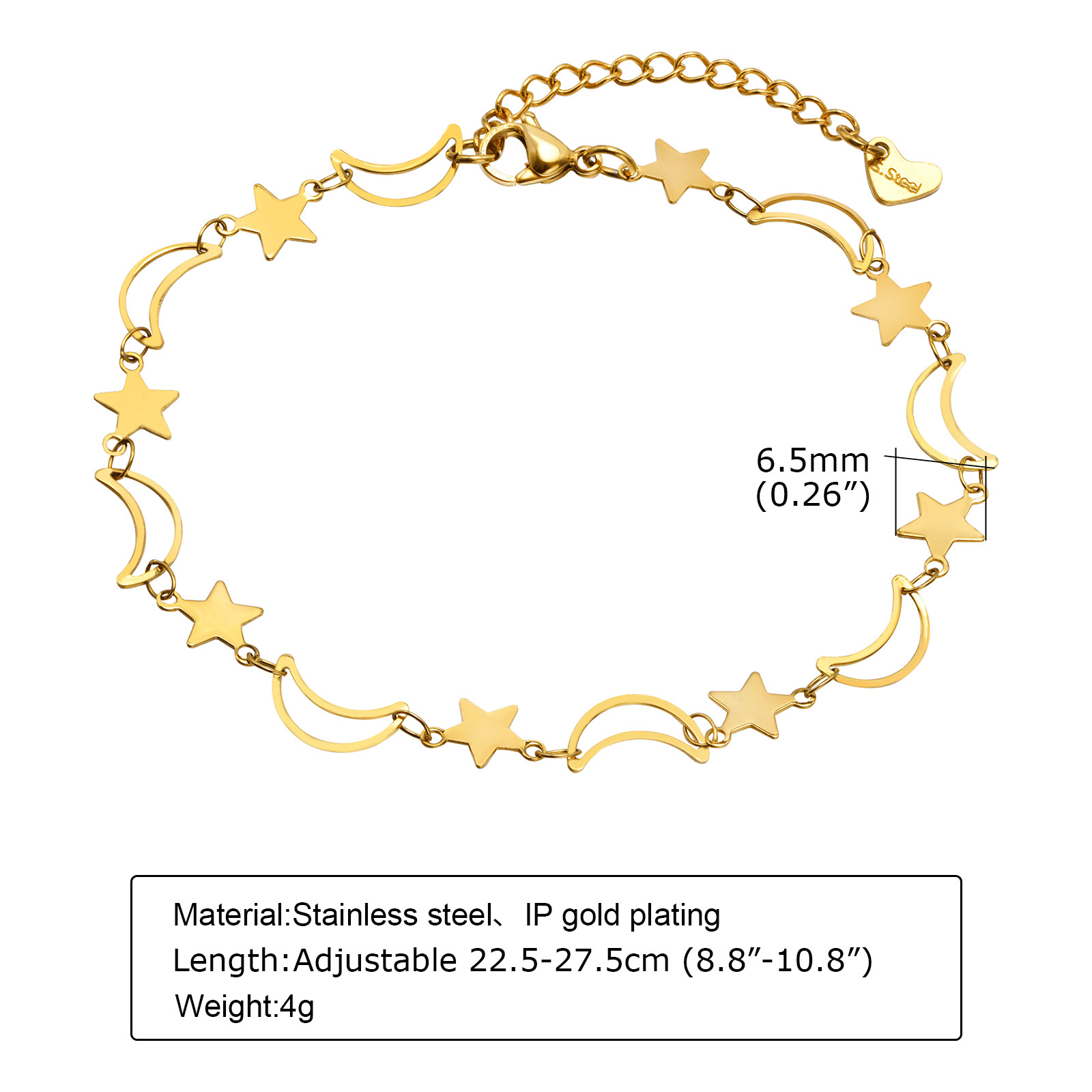 女性と女の子のための透かし彫りの星と月のジュエリー,ステンレ - Jc Jewelry & Watches Photos のレビューと価格