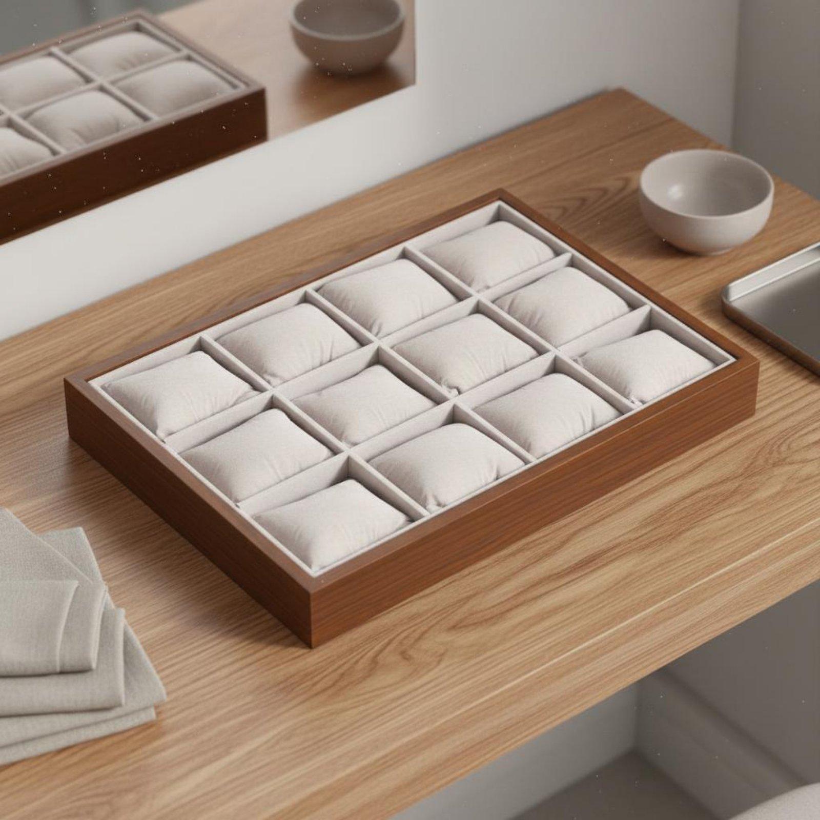 時計とジュエリーボックス用木製トレイオーガナイザー、腕時計収 - Watch Display Box のレビューと価格