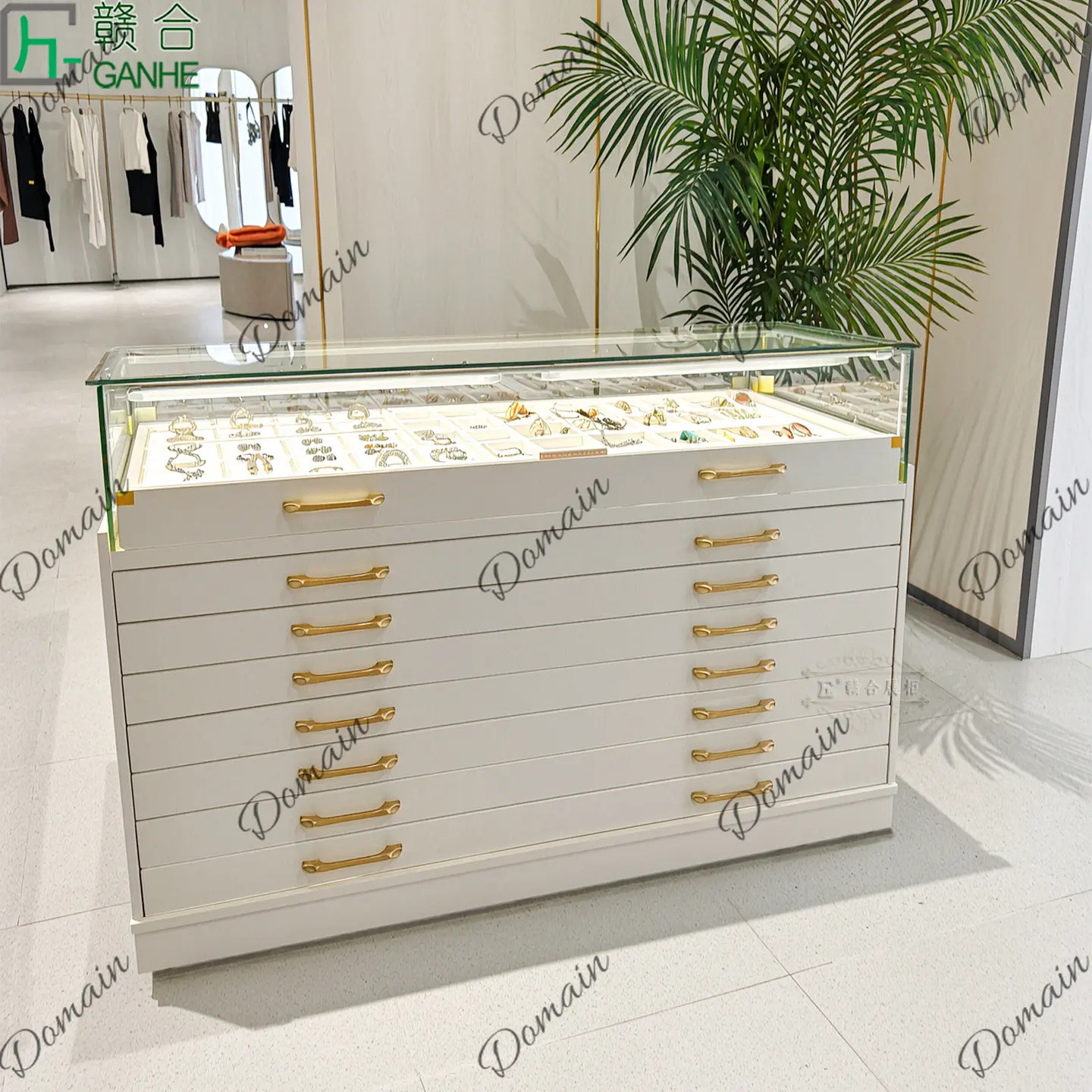 81 N ライトラグジュアリー ガラス製ディスプレイキャビネ - Jewelry For Watches のレビューと価格